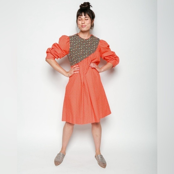 New! Batsheva Strawberry Sash Dress in Strawberry/Daisy print 🍓size 2 - Picture 2 of 16